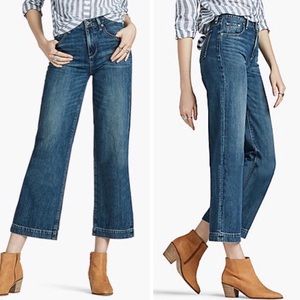 Lucky Brand High Rise Wide Leg Crop Jeans